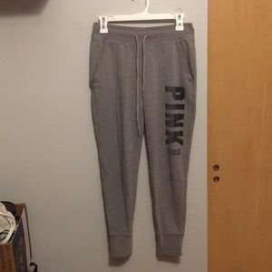 Victoria secret pink grey jogger. Small